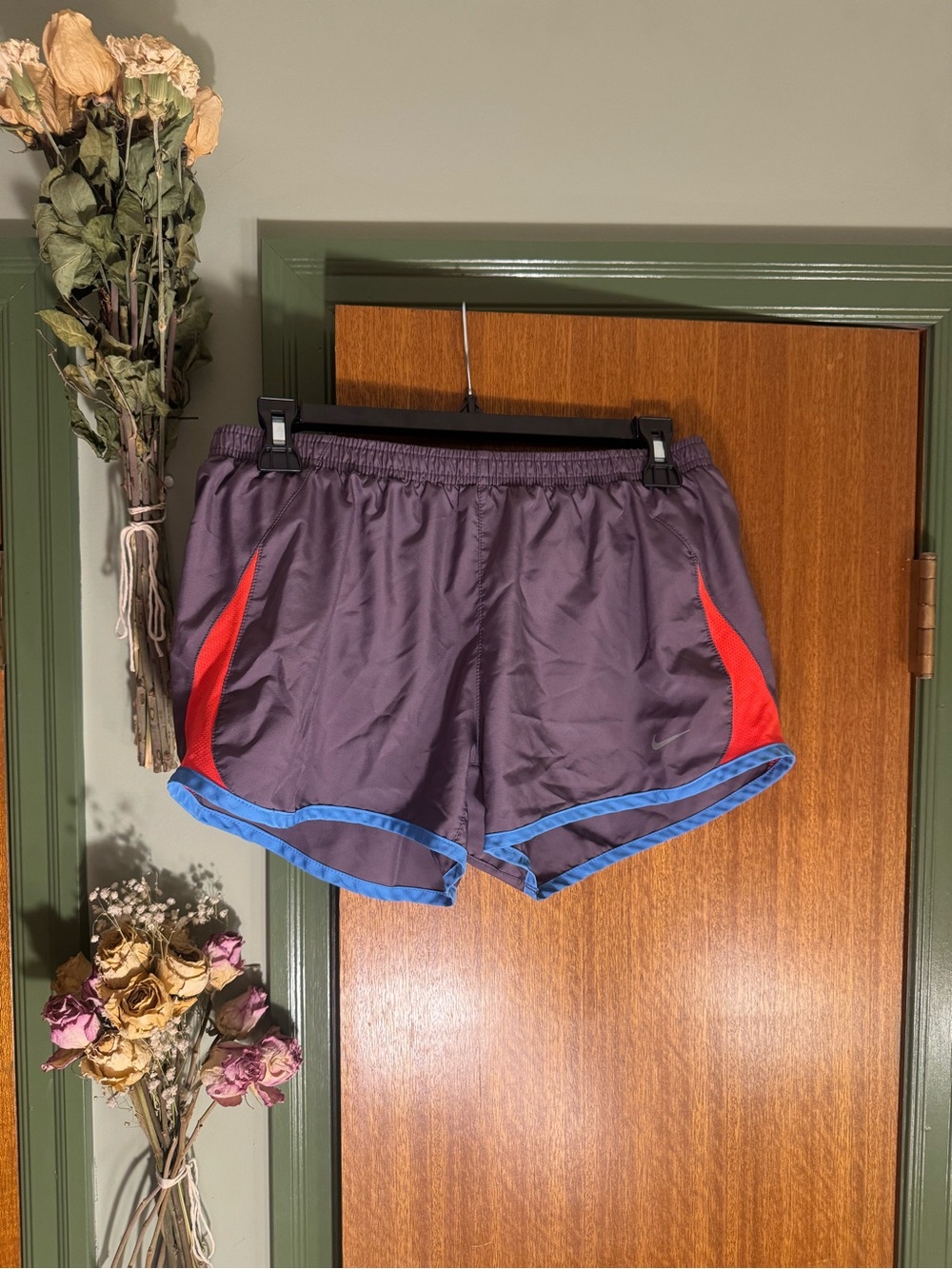 Purple Nike Running Shorts With Lining Size Medium